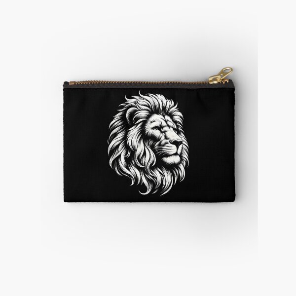 Item preview, Intricate line art of a majestic lion's head showcasing detailed features and flowing mane. designed and sold by beast-net.