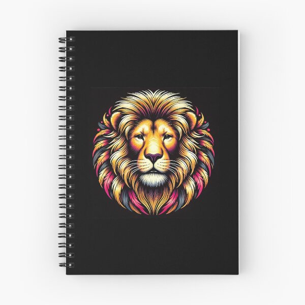 Item preview, A vibrant and artistic representation of a lion's face with bold colors and intricate details. designed and sold by beast-net.