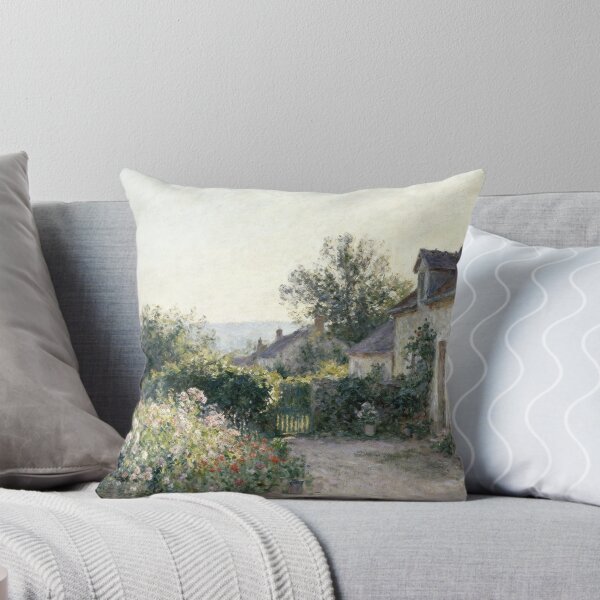 Item preview, Dreamy Rural Backyard Scene, Impressionist Meadow & Cottage Wall Art designed and sold by BlareBlare.