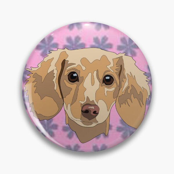 Item preview, Floral pattern Dashund  designed and sold by LeahcarsArt.