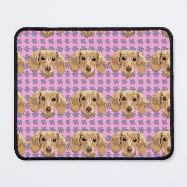 Item preview, Floral pattern Dashund designed and sold by LeahcarsArt.