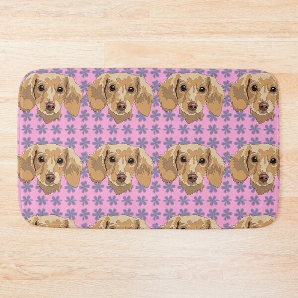 Item preview, Floral pattern Dashund  designed and sold by LeahcarsArt.