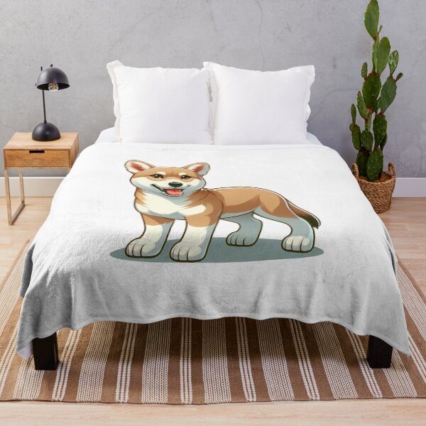 Item preview, Adorable animated corgi with a cheerful expression, standing proudly with a shiny coat. designed and sold by cave-canvas.