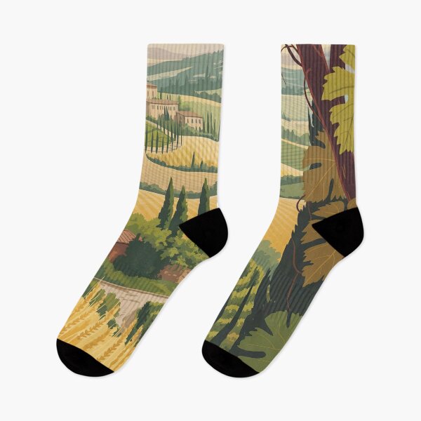 Item preview, Vintage Tuscany Travel Poster | Retro Italian Countryside Mid-Century Illustration designed and sold by Tamas Das.