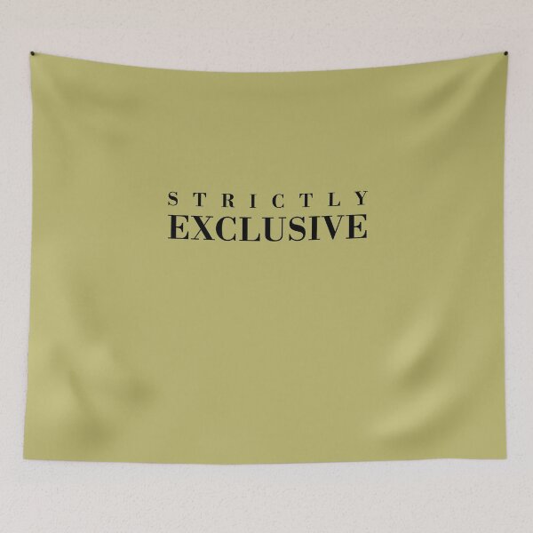Item preview, Strictly Exclusive™ | Antique Khaki - Heavyweight Collection | Minimalist Typography designed and sold by Rasamore™ Studios | Minimalist Art.