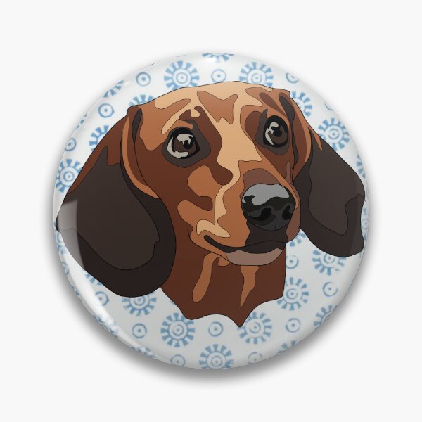 Item preview, Snow pattern Dashund  designed and sold by LeahcarsArt.