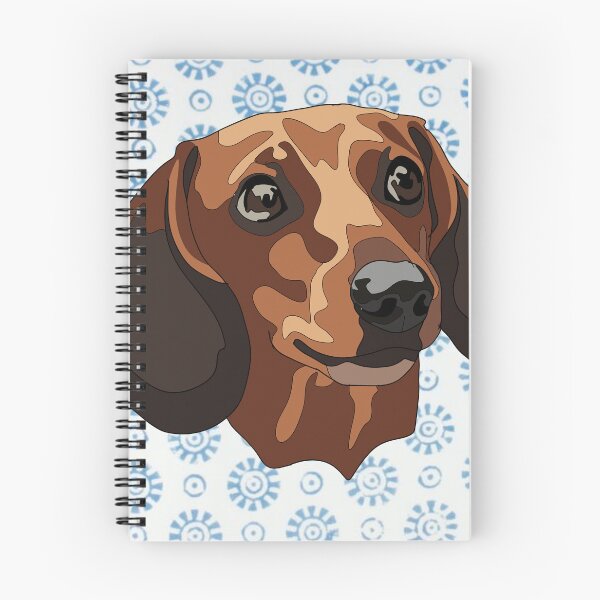 Item preview, Snow pattern Dashund  designed and sold by LeahcarsArt.