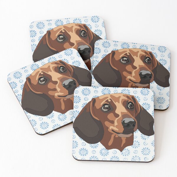Item preview, Snow pattern Dashund  designed and sold by LeahcarsArt.