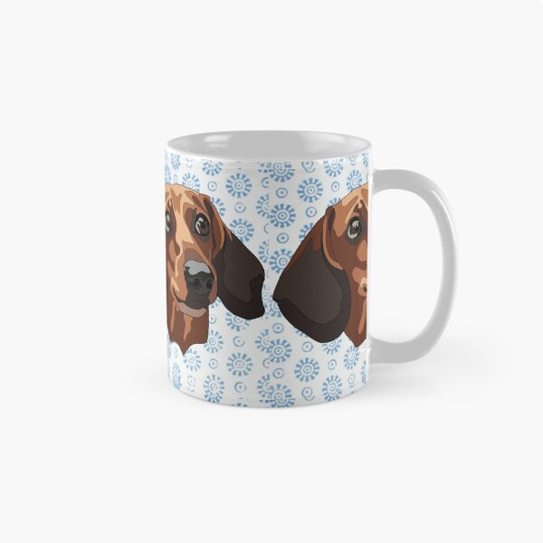 Item preview, Snow pattern Dashund  designed and sold by LeahcarsArt.