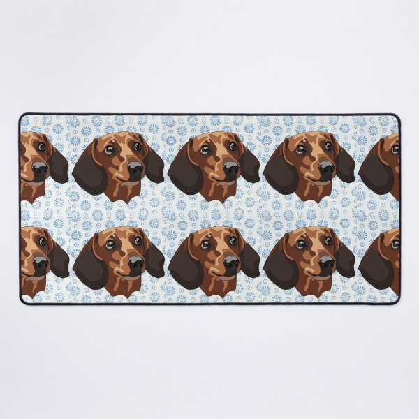 Item preview, Snow pattern Dashund designed and sold by LeahcarsArt.
