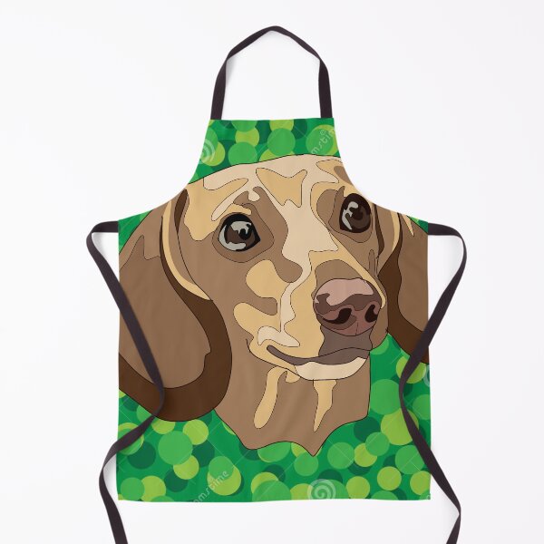 Item preview, Green spotted pattern Dashund designed and sold by LeahcarsArt.