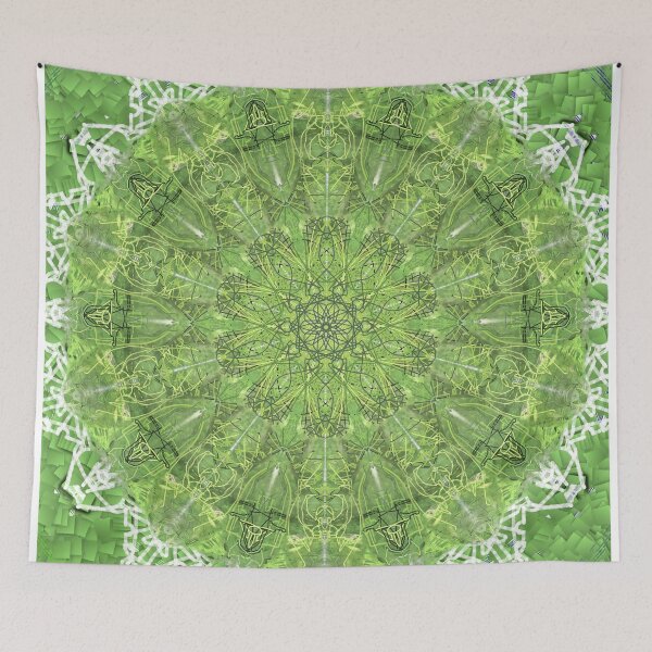 Item preview, Bright Green Shield Abstract 60’s designed and sold by Mkicrattzzi.