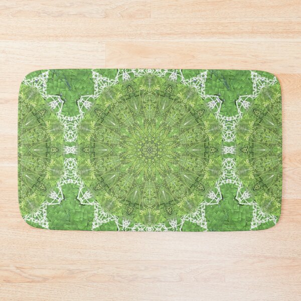 Item preview, Bright Green Shield Abstract 60’s designed and sold by Mkicrattzzi.