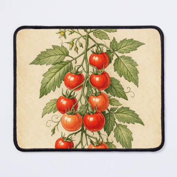 Item preview, Vintage Cherry Tomato Botanical Illustration – Antique Kitchen Garden Art designed and sold by Darlin8888.