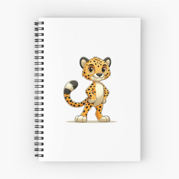 Item preview, A cheerful cartoon leopard character with a playful expression and colorful fur pattern. designed and sold by cave-canvas.