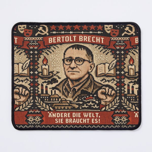 Item preview, Bertolt Brecht Change the World Knitting Pattern Design designed and sold by Mauswohn.
