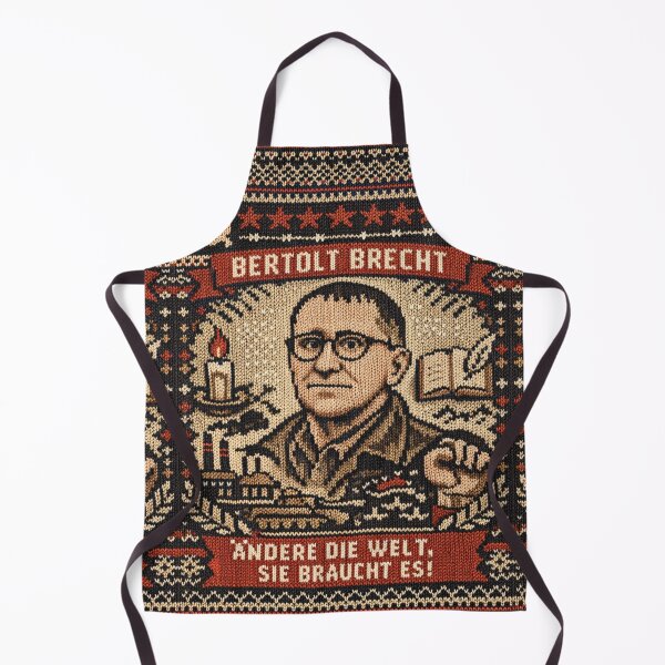 Item preview, Bertolt Brecht Change the World Knitting Pattern Design designed and sold by Mauswohn.