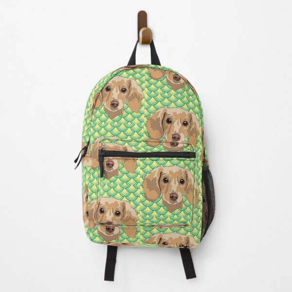 Item preview, Green  pattern Dashund  designed and sold by LeahcarsArt.