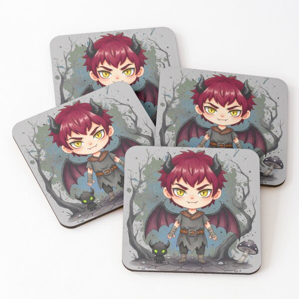 Item preview, Cute Demon Boy Adventurer with Wings and Tiny Familiar  designed and sold by MBBialyPiksel.