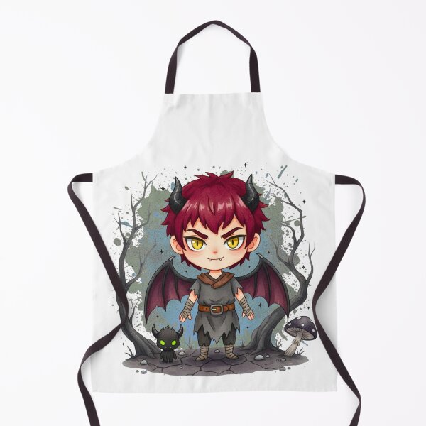 Item preview, Cute Demon Boy Adventurer with Wings and Tiny Familiar designed and sold by MBBialyPiksel.