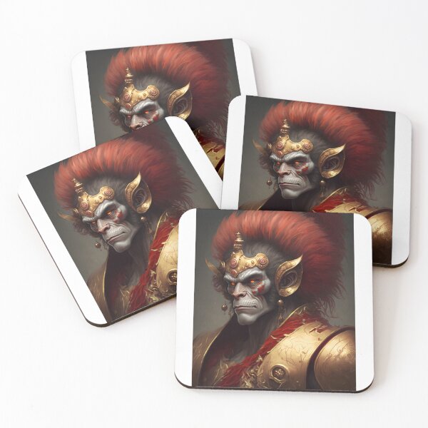 Item preview, Monkey King Golden Warrior - Fantasy Art of Eastern Mythology designed and sold by Hipatye26.