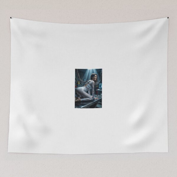 Item preview, Moonstruck Cyborg in High Tech Laboratory designed and sold by CathryneDelamort.