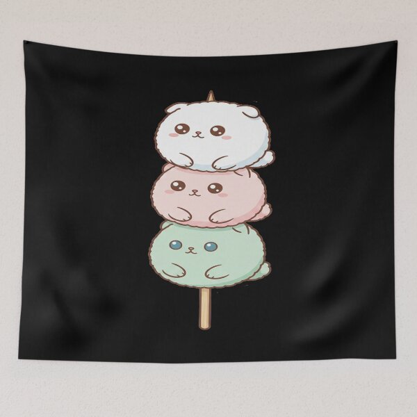 Item preview, Kawaii Dango Cats Cute Kitten Trio Japanese Dessert Anime Gift designed and sold by Ink Dynasty.