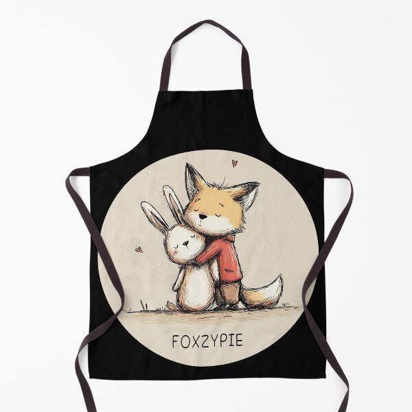 Item preview, Cute fox hug with rabbit by Foxzypie. designed and sold by Foxzypie.