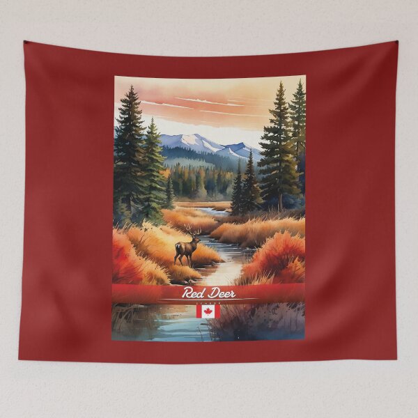 Item preview, Red Deer Canada Travel  designed and sold by Thistle-TShop.