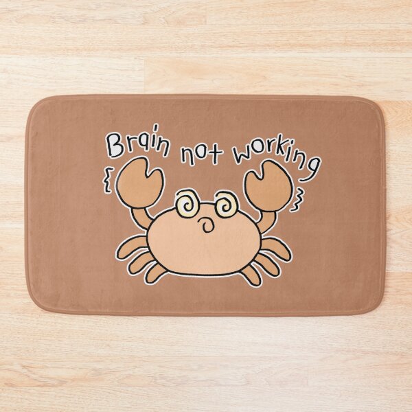 Item preview, Brain Not Working Cute Crab designed and sold by littleworldpp.