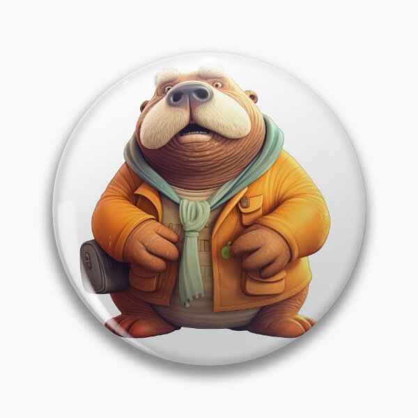 Item preview, Cute Walrus in Jacket designed and sold by Sillytoe.