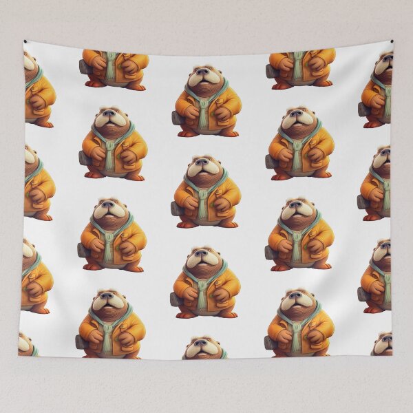 Item preview, Cute Walrus in Jacket designed and sold by Sillytoe.