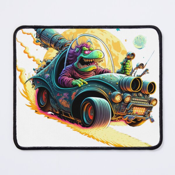 Item preview, Alien Hot Rod in Space designed and sold by Sillytoe.