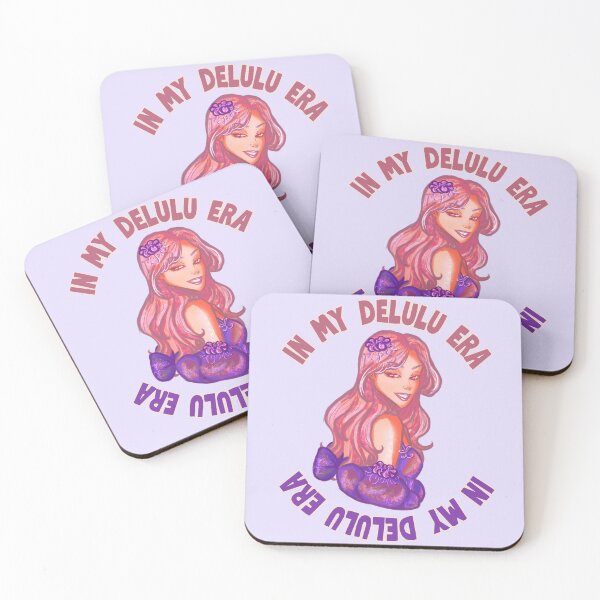 Item preview, In My Delulu Era - Preppy Pink Hair Girl designed and sold by BluwTuwip.