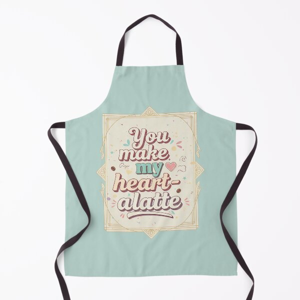 Item preview, You Make My Heart-a-latte - Retro Coffee Pun Aesthetic designed and sold by Dimu Co..