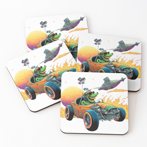 Item preview, Alien Lizard Space Racer designed and sold by Sillytoe.