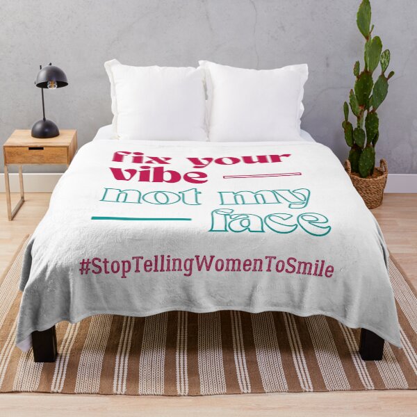 Item preview, Fix Your Vibe, Not My Face – Bold Feminist Street Harassment designed and sold by ObsidianDaz.