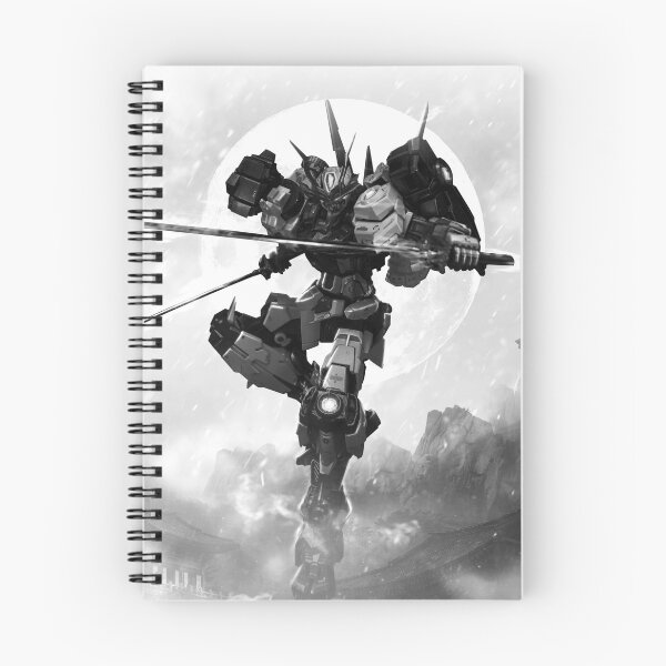 Item preview, black white Sengoku Astray Gundam japanese temple on fire  designed and sold by sabartgunpla.
