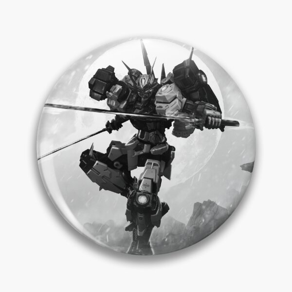 Item preview, black white Sengoku Astray Gundam japanese temple on fire  designed and sold by sabartgunpla.