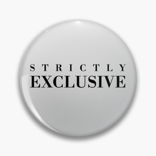 Item preview, Strictly Exclusive™ | Platinum Grey - Signature Collection | Minimalist Typography designed and sold by Rasamore™ Studios | Minimalist Art.