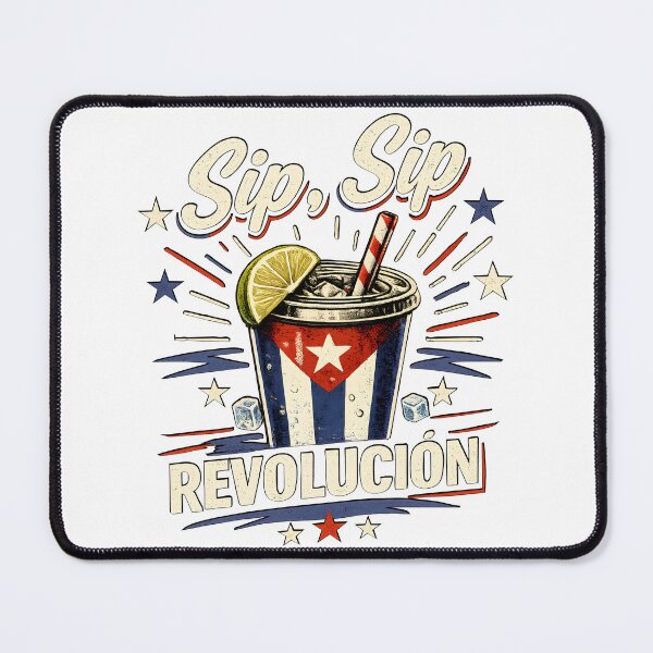 Item preview, Sip, Sip Revolution – Cuban Retro Style Graphic Design designed and sold by YanitaTF.
