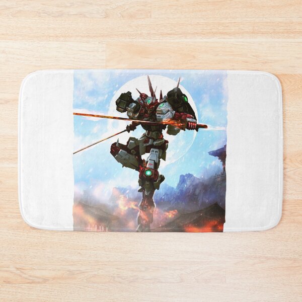Item preview, Sengoku Astray Gundam japanese temple on fire  designed and sold by sabartgunpla.