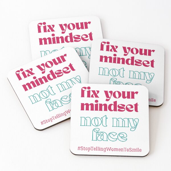 Item preview, Fix Your Mindset, Not My Face – Bold Feminist Street Harassment designed and sold by ObsidianDaz.