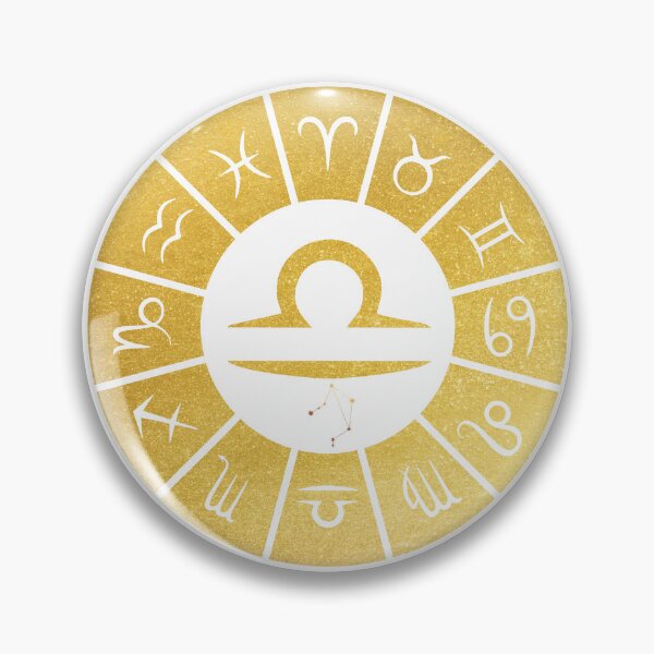 Item preview, Libra Zodiac Sign - Gold Minimalist Astrology Symbol designed and sold by VelaStudioCo.