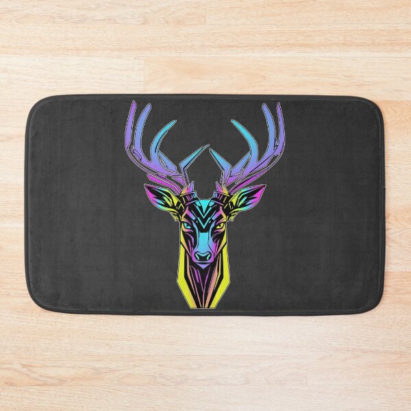 Item preview, Neon Stag Head in Cyberpunk Style designed and sold by MattC_Design.