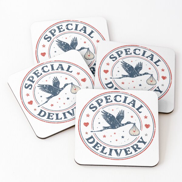 Item preview, Special Delivery Stork Baby Announcement designed and sold by Kaat-Traktaat.