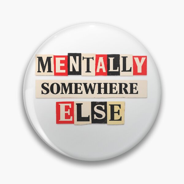 Item preview, Mentally Somewhere Else – Newspaper Typography designed and sold by etuvibes.