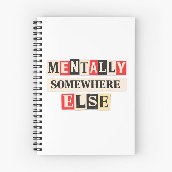 Item preview, Mentally Somewhere Else – Newspaper Typography designed and sold by etuvibes.