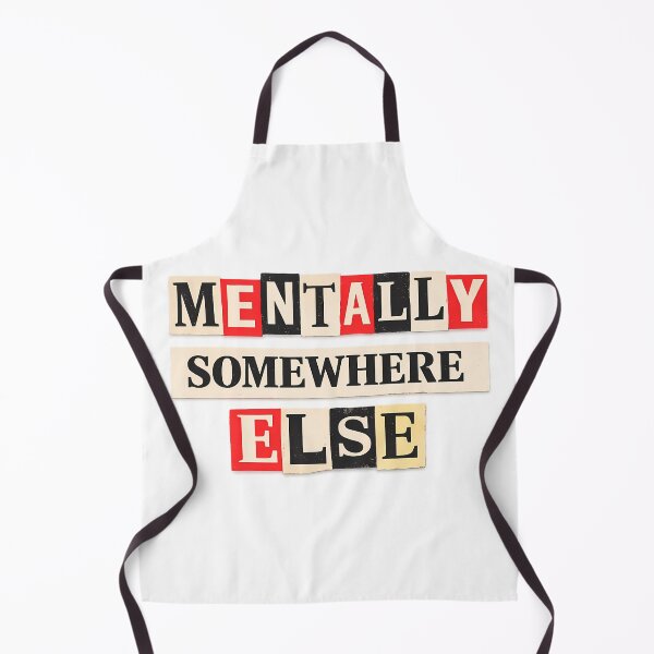 Item preview, Mentally Somewhere Else – Newspaper Typography designed and sold by etuvibes.