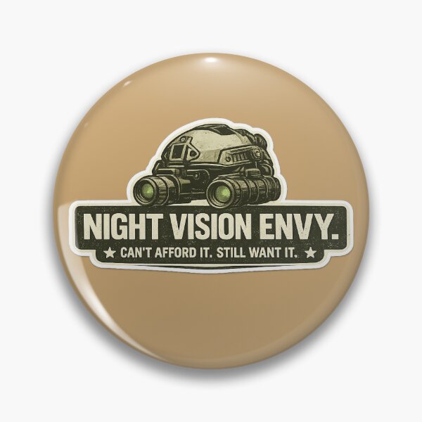 Item preview, Night Vision Envy Sticker – Funny Tactical Meme – Airsoft Operator Humor Gift designed and sold by airsoft-red.